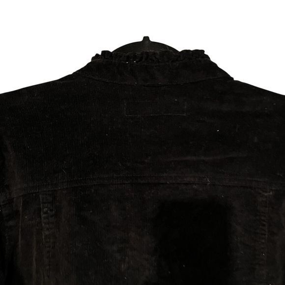 Christiana Zinn size 1x black fine wale corduroy jacket with pockets - Picture 8 of 8